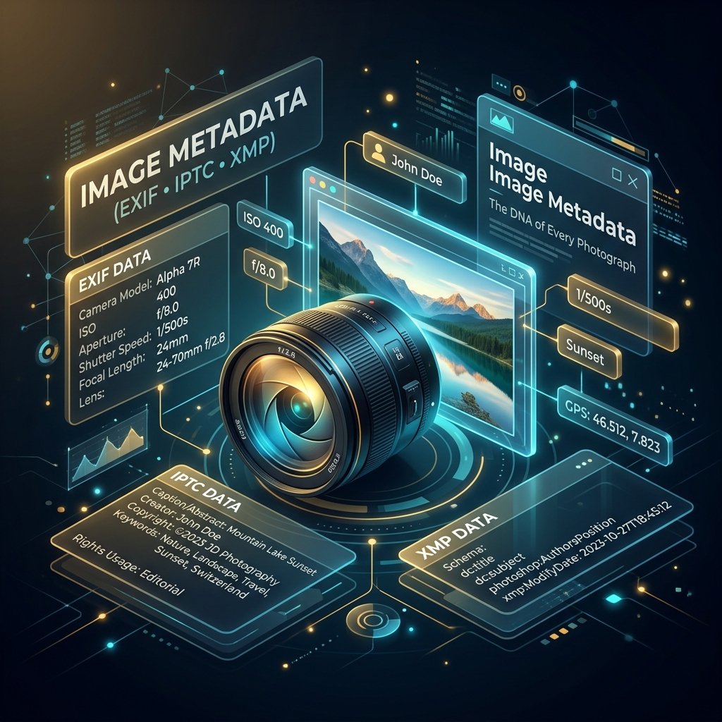 The complete 2026 guide to EXIF, IPTC and XMP for image SEO